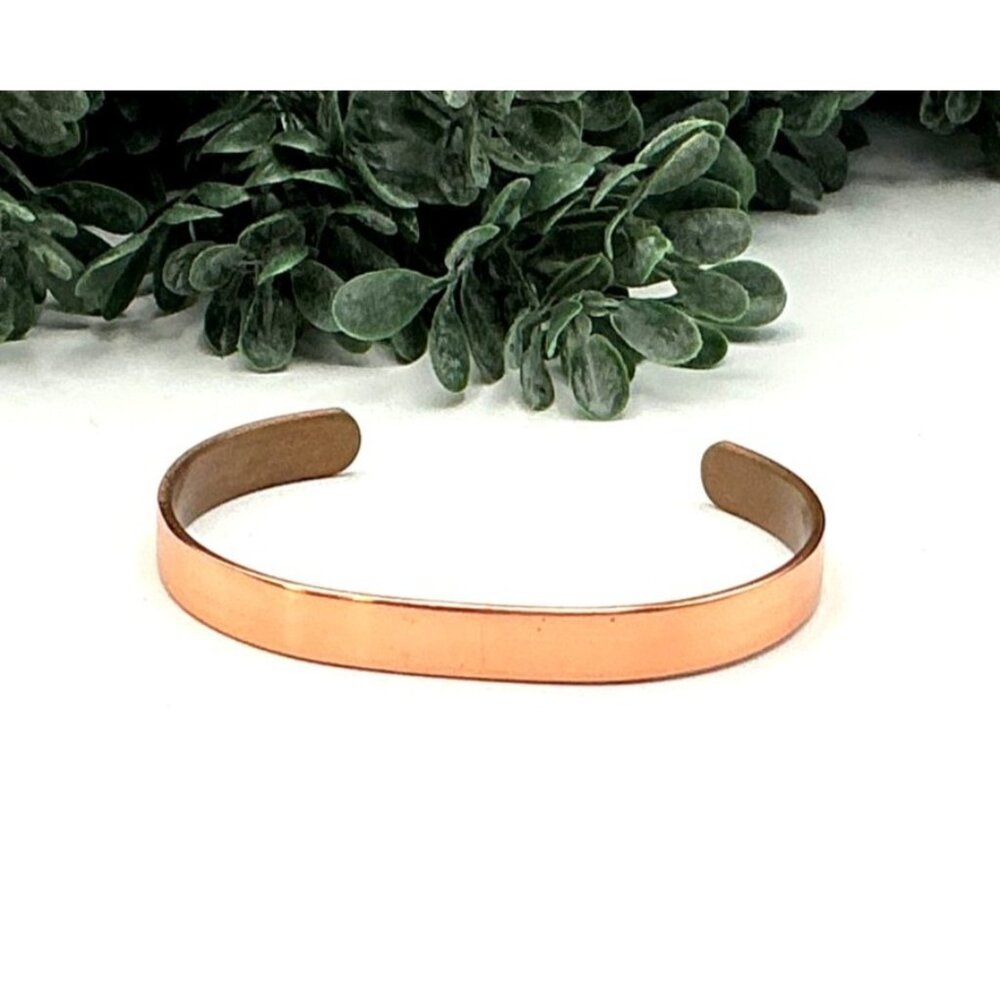 Personalized Copper London & Sabona Cuff Bracelet Engraved Adjustable